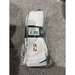 Nike NBA knee high basketball socks in white with green stripes size 2xl - NEW